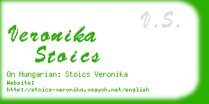 veronika stoics business card